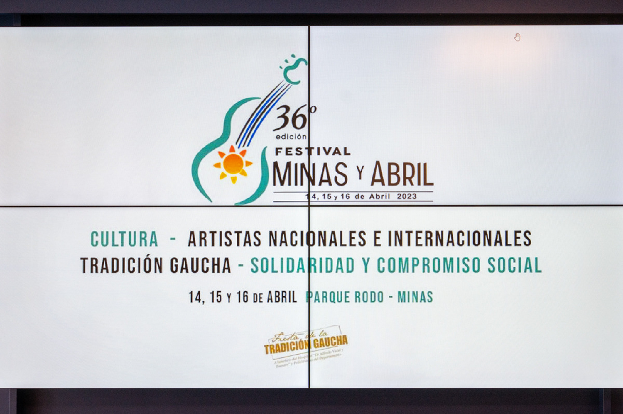 Imágenes del lanzamiento del festival Minas y Abril