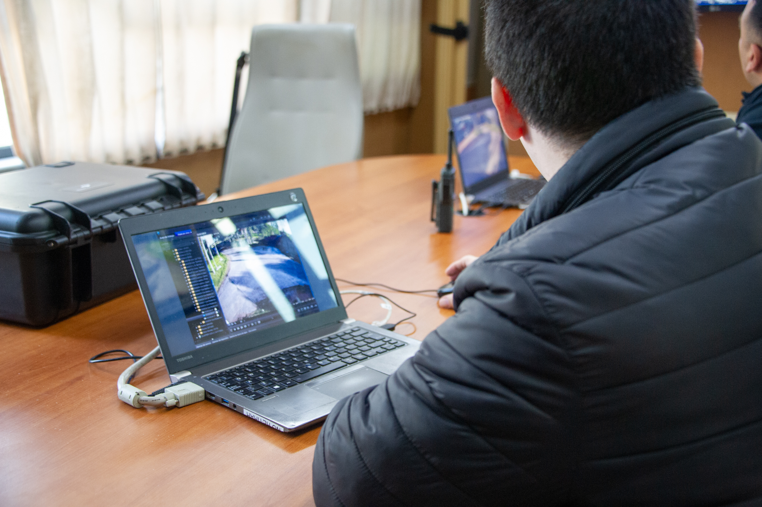 Imágenes de inauguración de cámara de videovigilancia en Melilla.