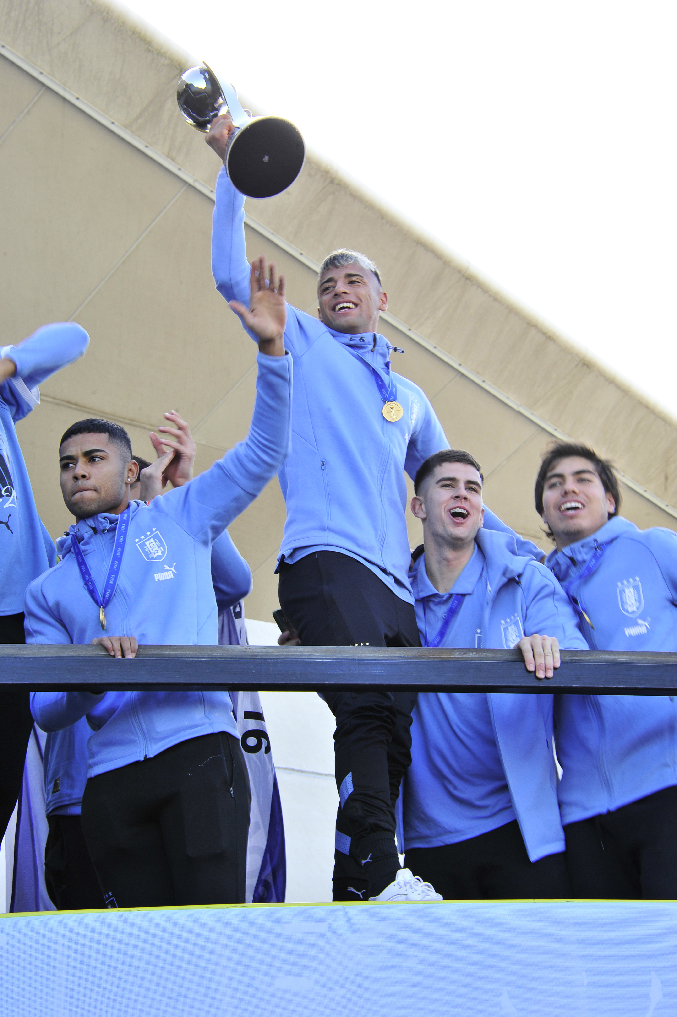 Beatriz Argimón recibió a la selección uruguaya de fútbol sub-20