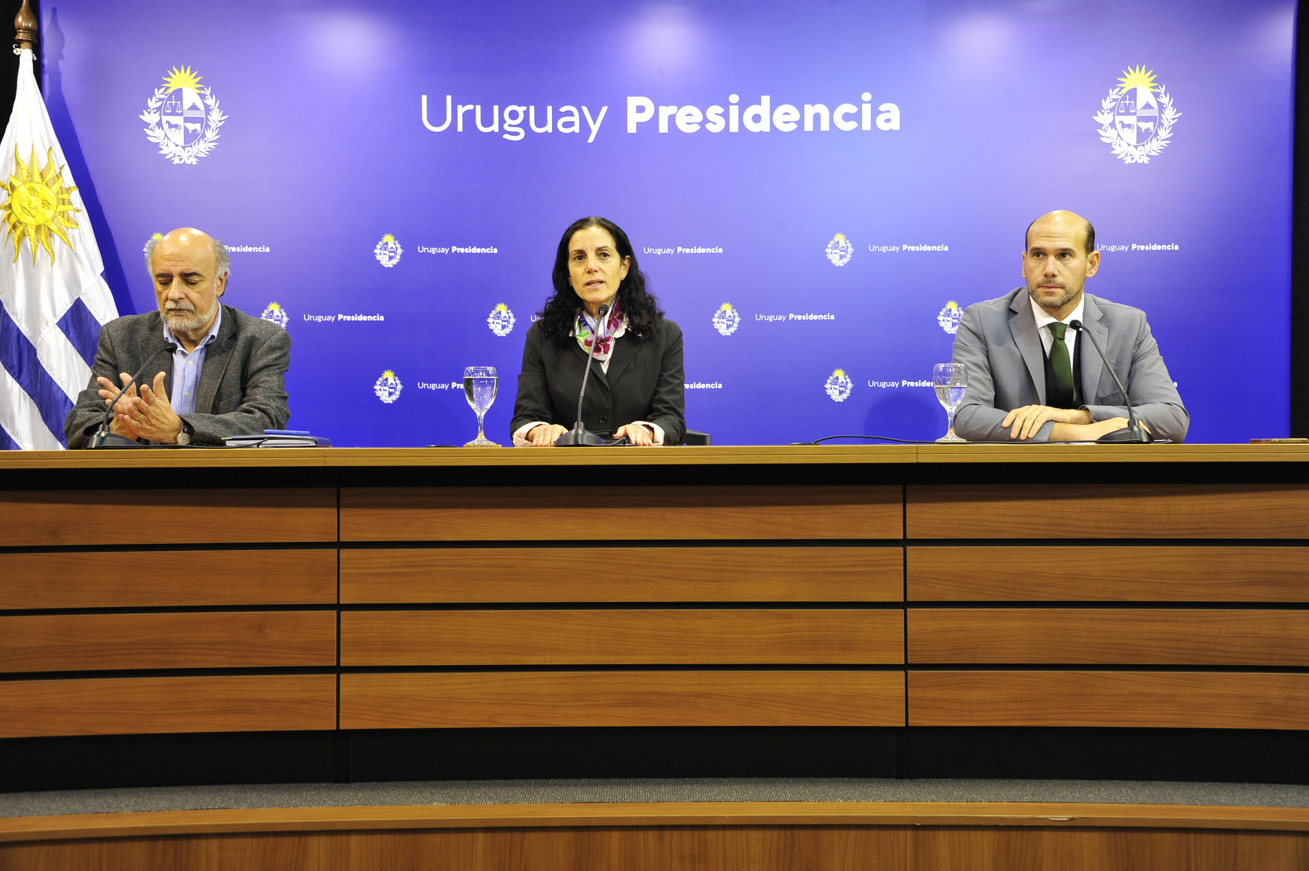 Conferencia de prensa de autoridades de Gobierno