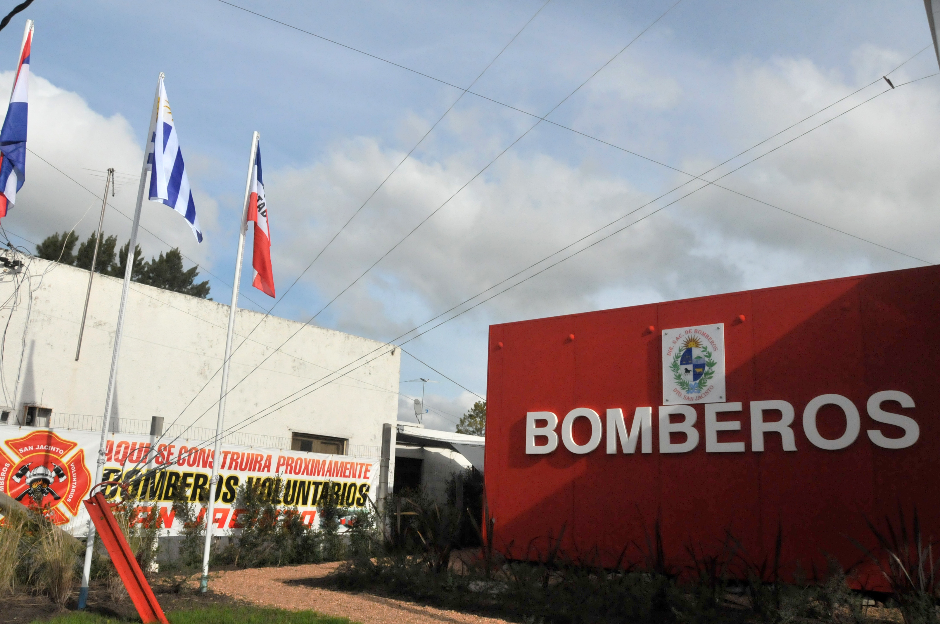 Imágenes de inauguración de destacamento de bomberos en San Jacinto