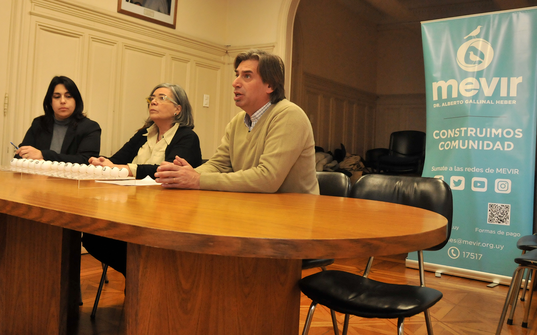 Sorteo de readjudicación de viviendas de Mevir.