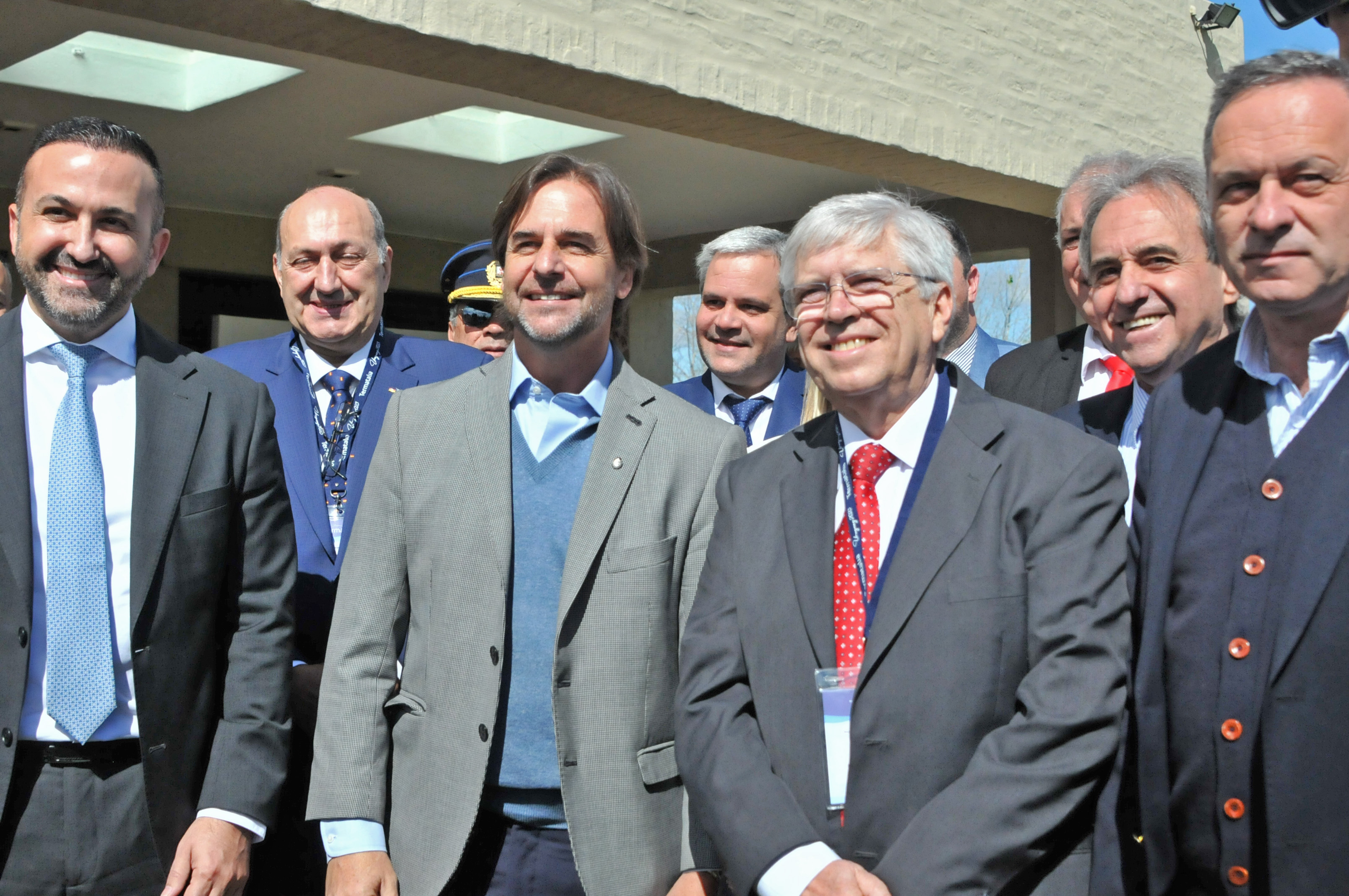 Imágenes del presidente Lacalle Pou en inauguración de Termatalia Uruguay
