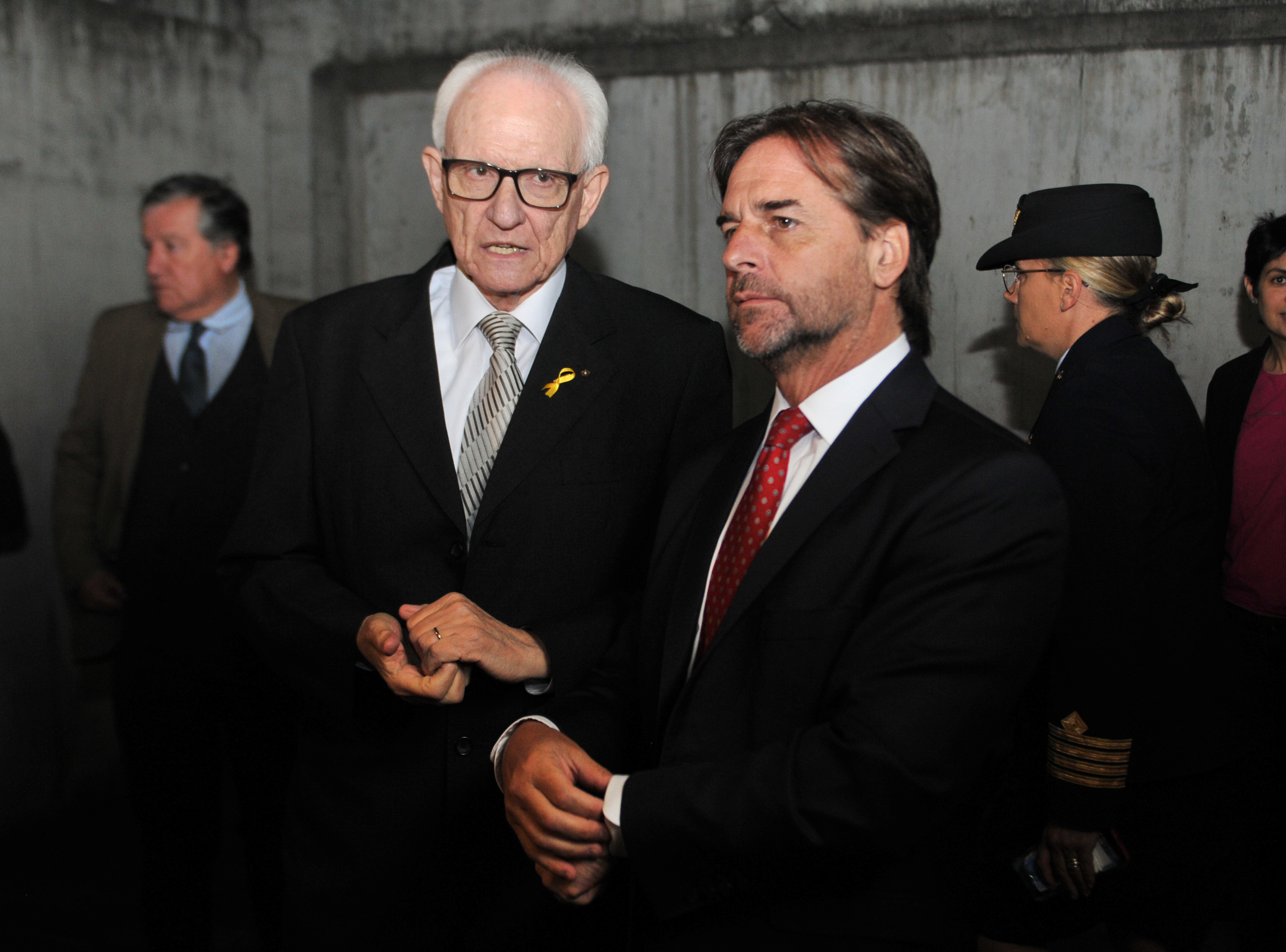 Presidente Lacalle Pou en conmemoración de la Noche de los Cristales