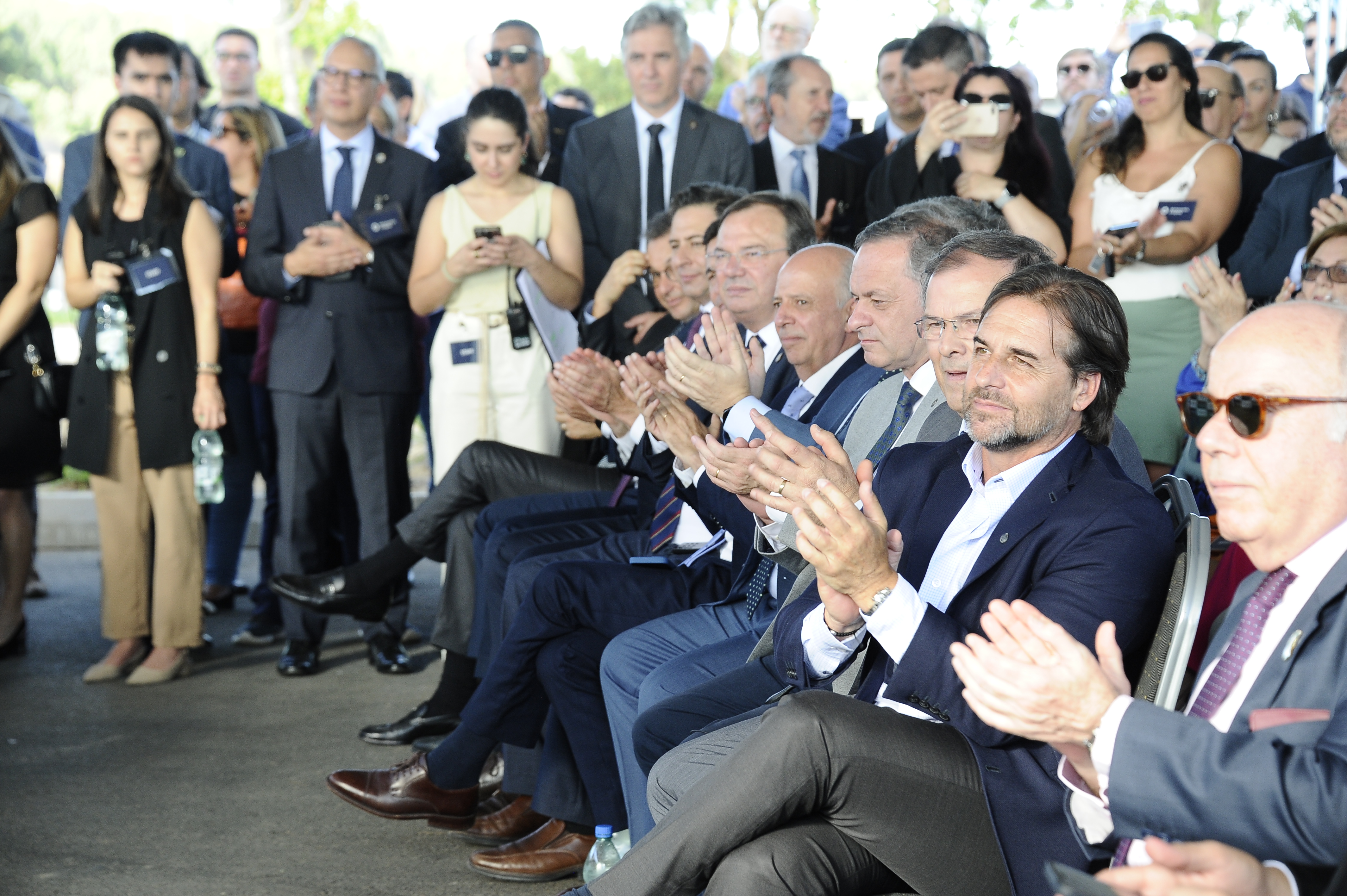 Luis Lacalle Pou en acto de inauguración del Aeropuerto de Rivera