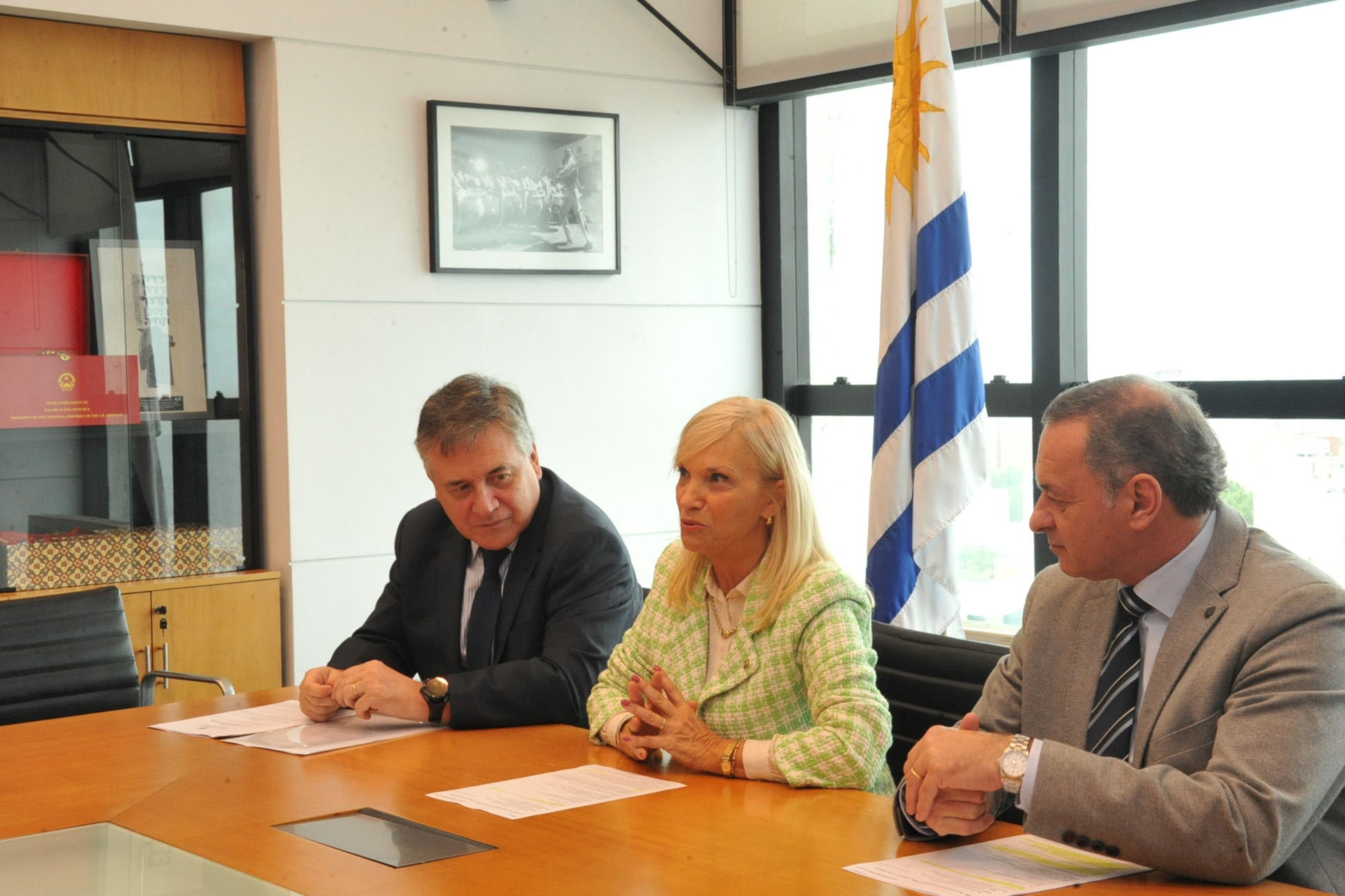 Reunión de autoridades de gobierno con representantes de OIEA