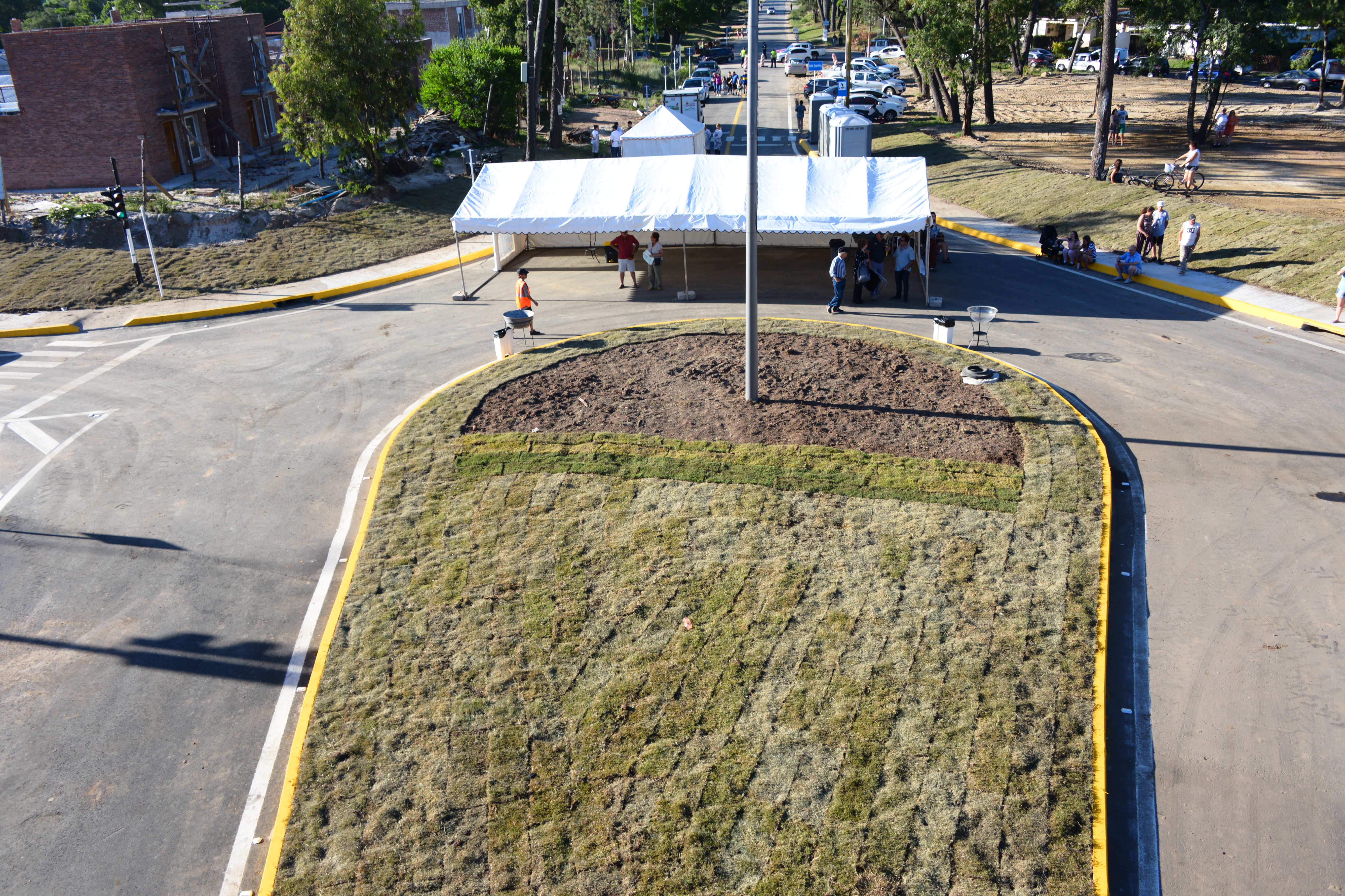 Imágenes de inauguración de intercambiador en Parque del Plata