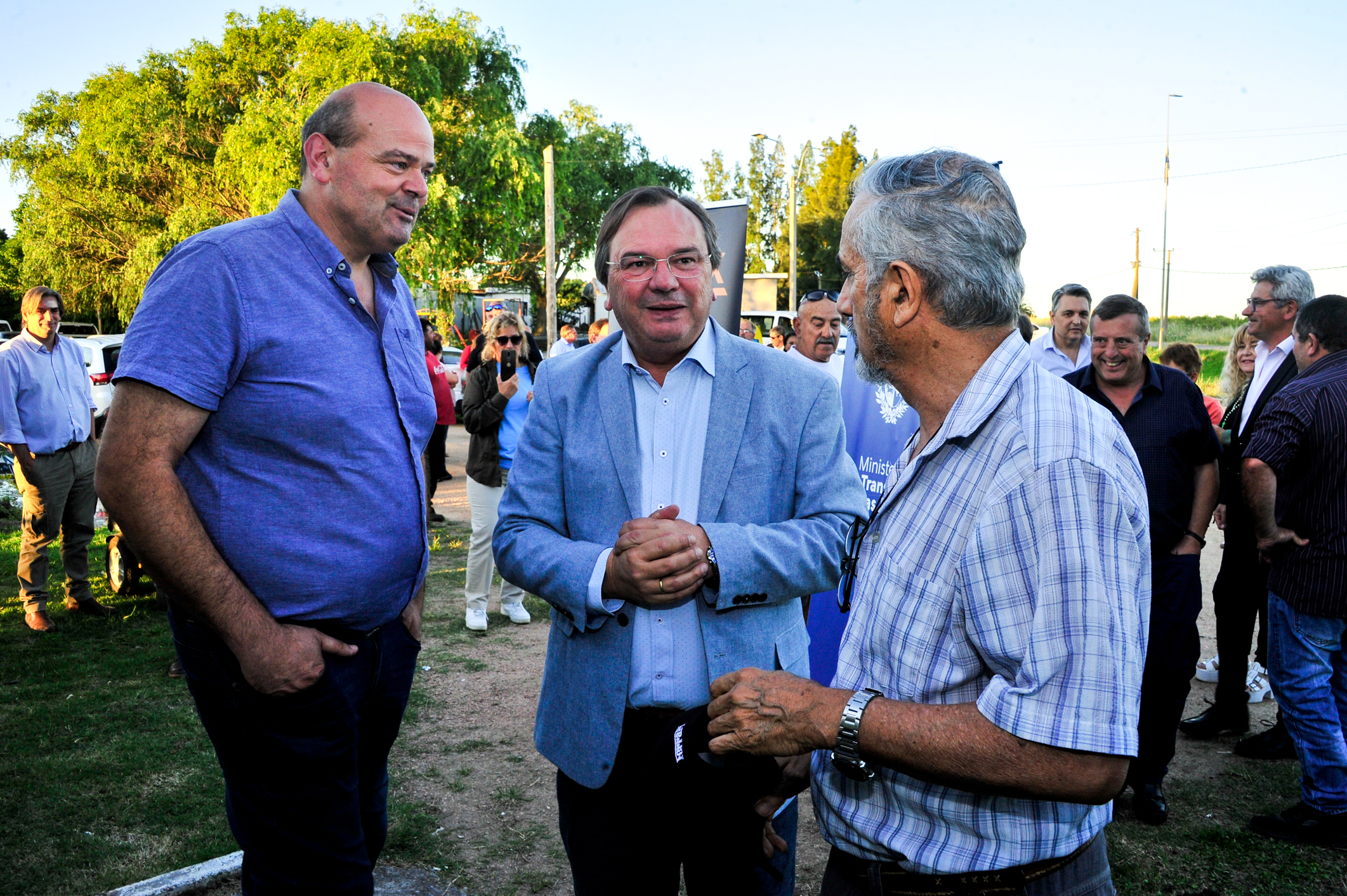 Inauguración de luminarias en Toledo, departamento de Canelones