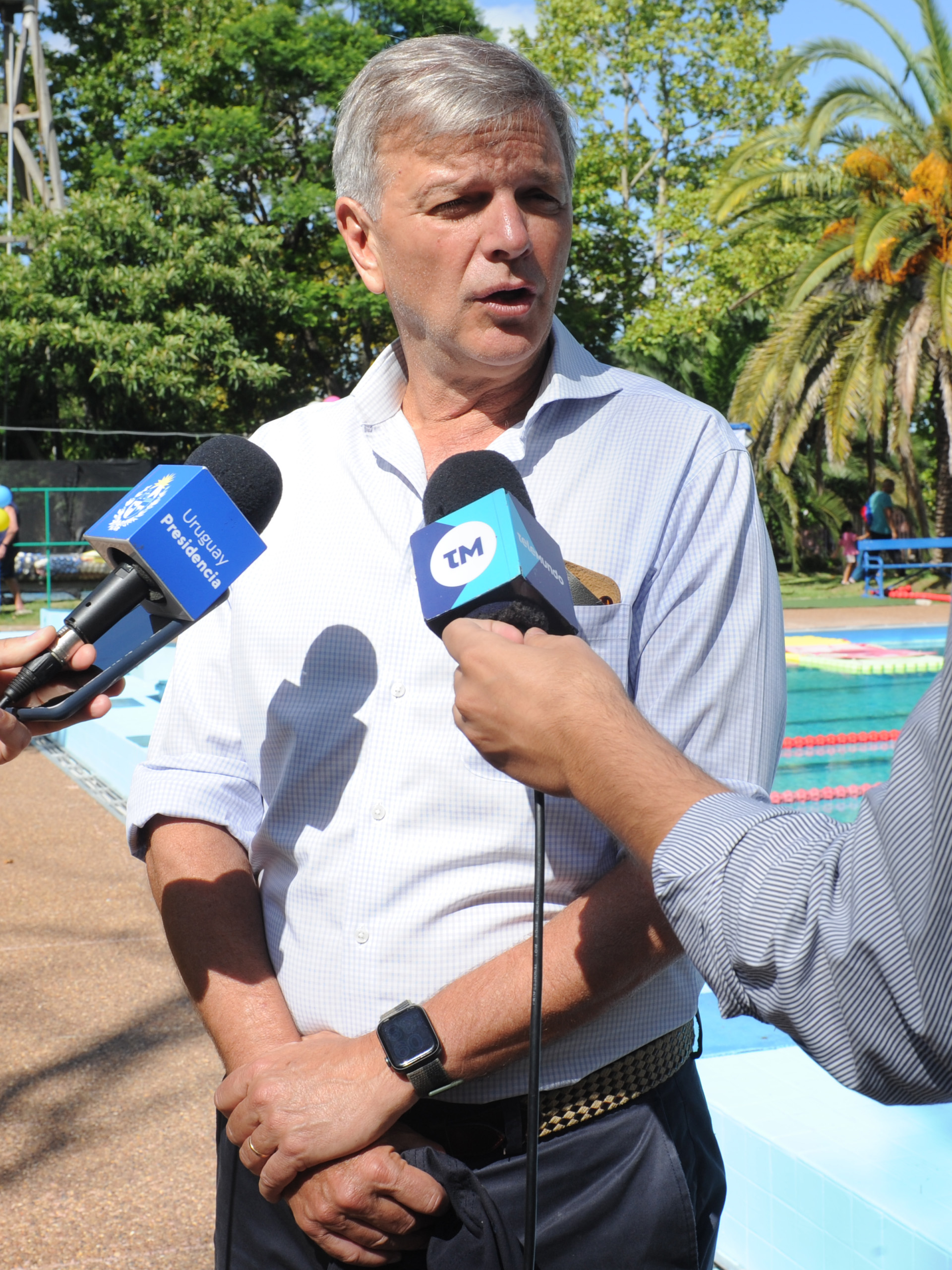 Imágenes del lanzamiento, en la plaza n.°5 de Montevideo, del Verano + Activo.