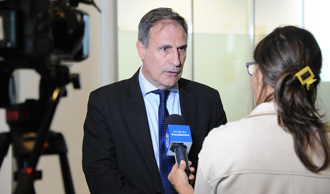 Imágenes de la entrevista al director de la Secretaría de Inteligencia Estratégica de Estado, Álvaro Garcé