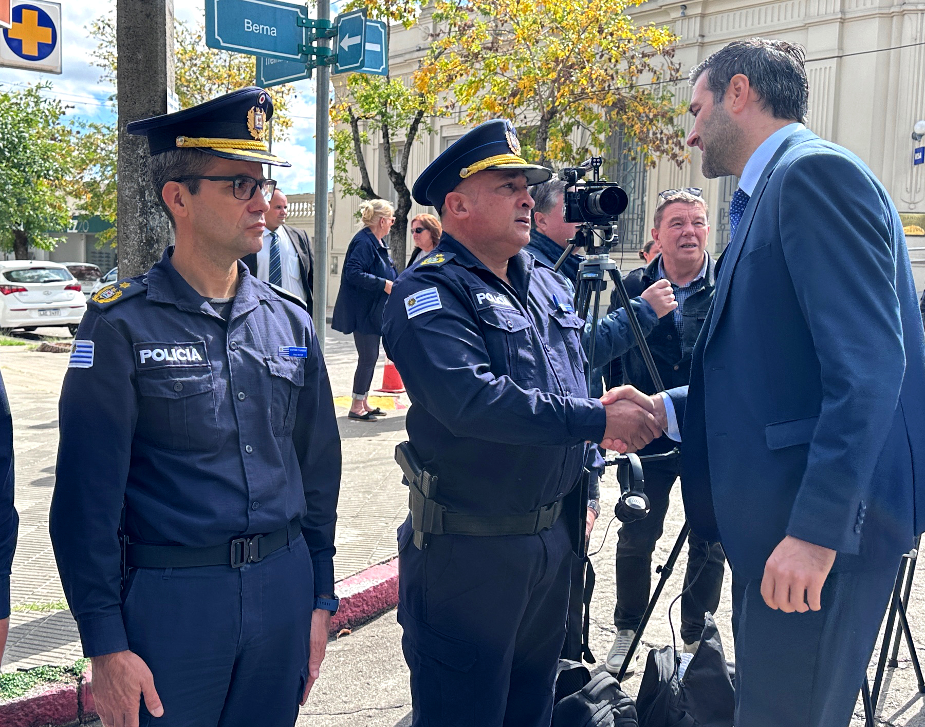 Inauguración de cámaras de videovigilancia en Colonia
