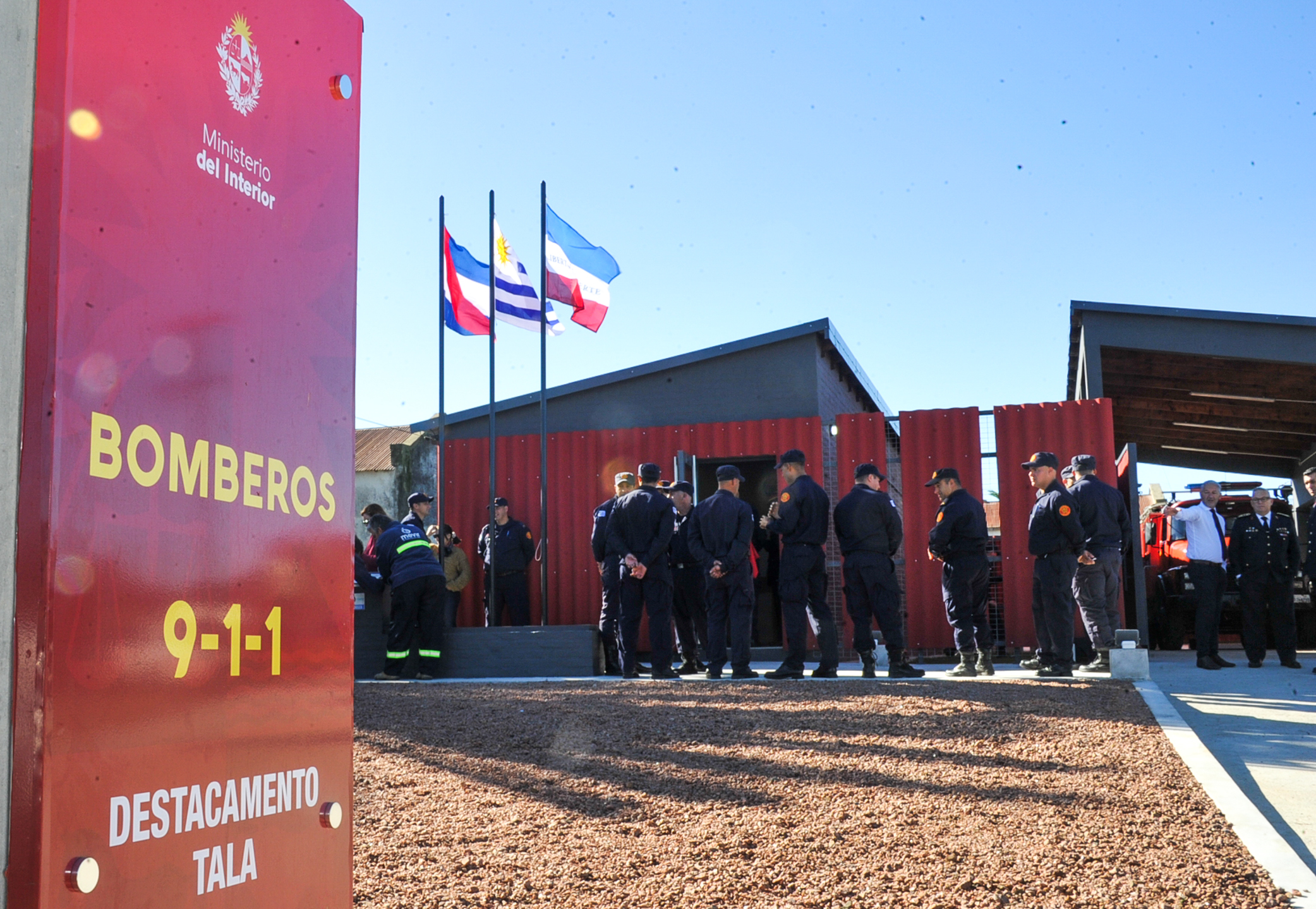 Inauguración cuartelillo de Bomberos en la localidad de Tala