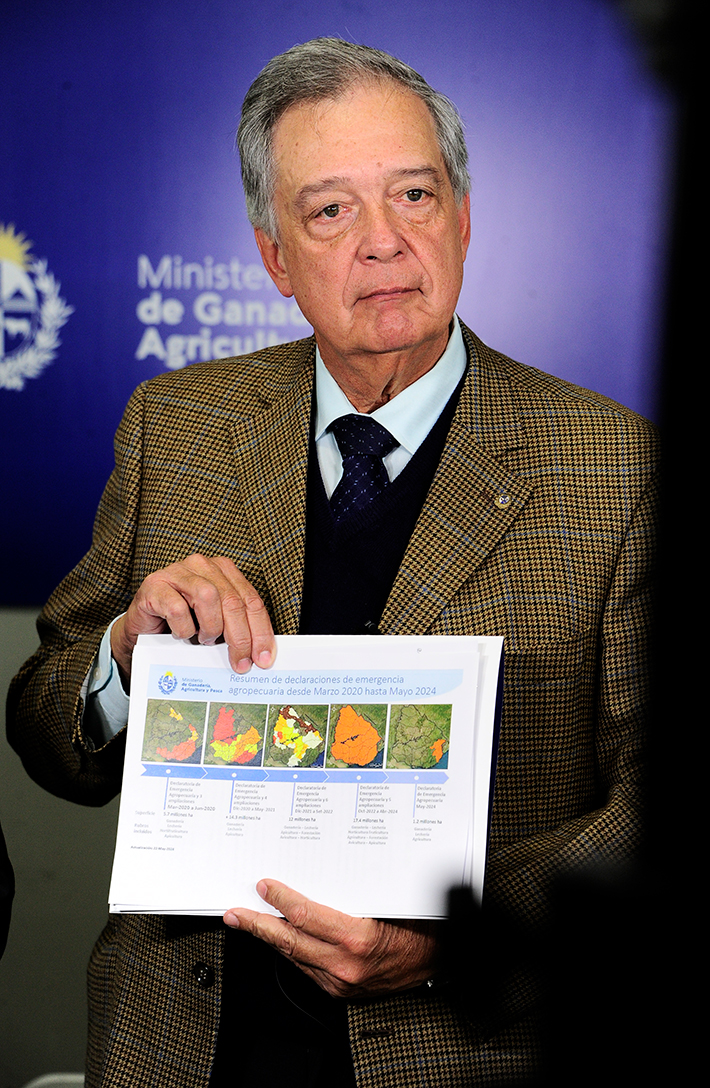 Declaraciones del ministro de Ganadería, Agricultura y Pesca, Fernando Mattos