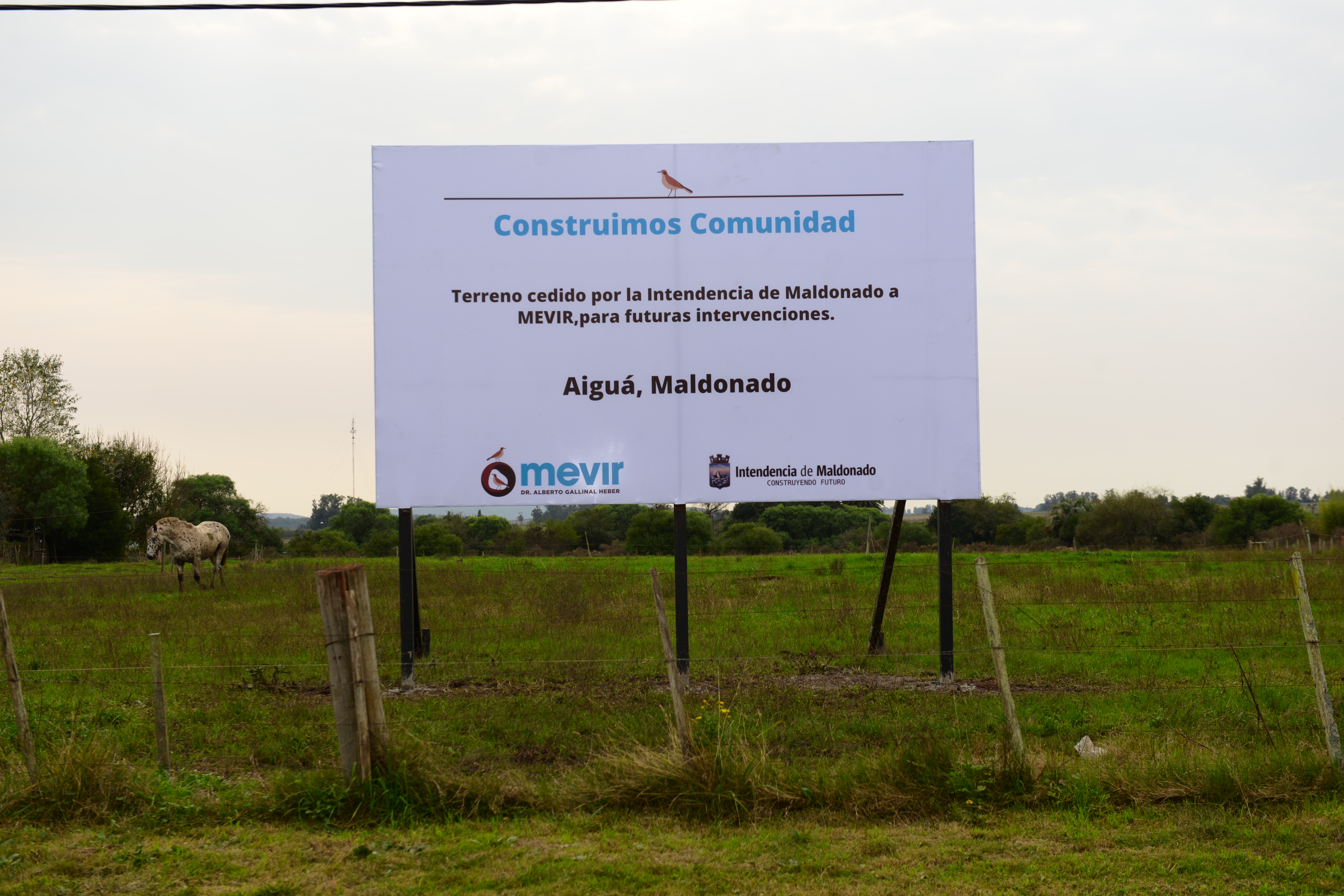 Ceremonia de donación de terrenos en Maldonado