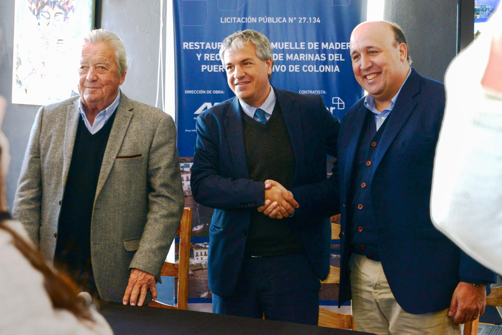 firma de convenio de ANP para restaurar muelle en Colonia