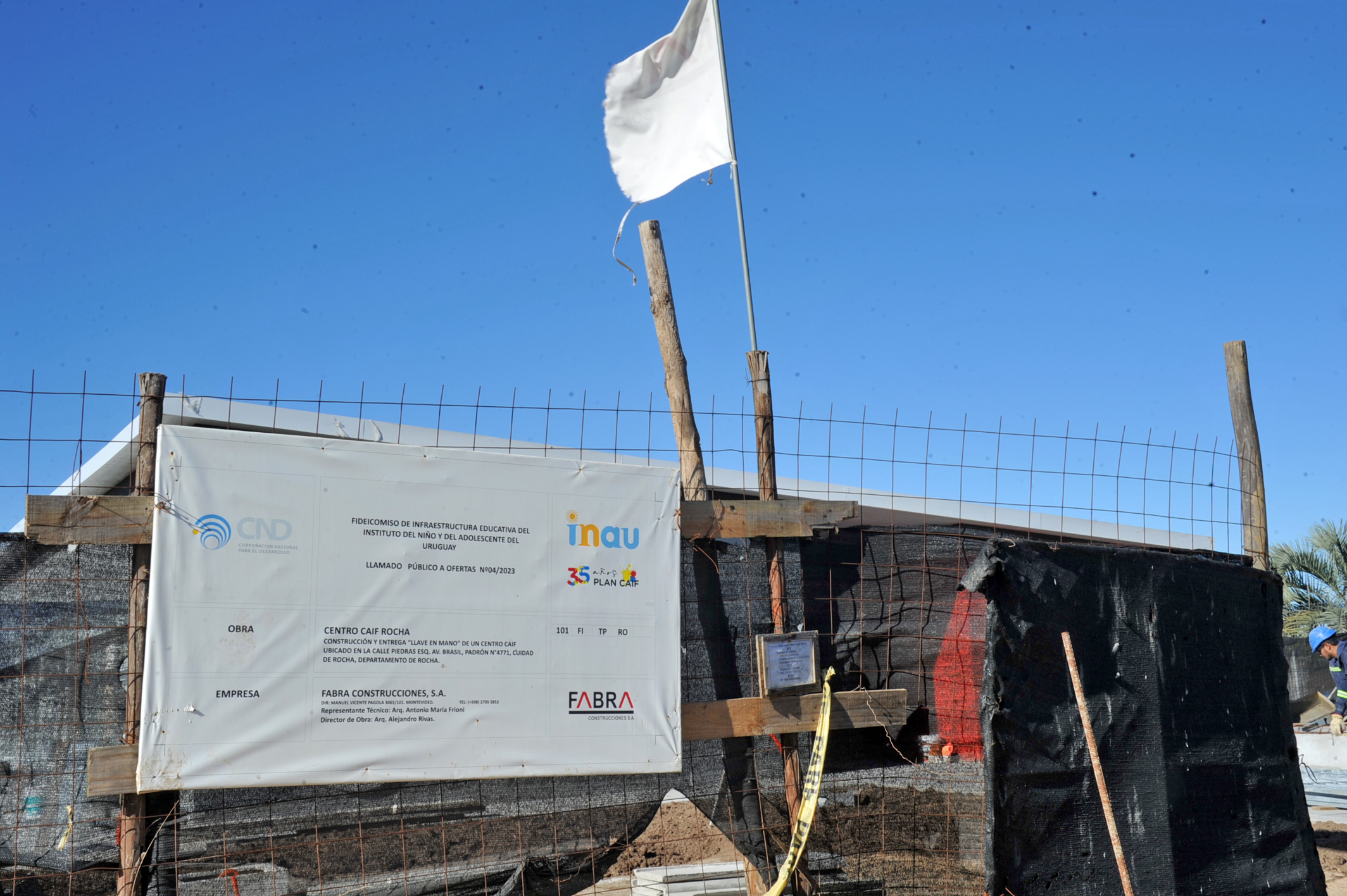 Obras de CAIF en Rocha y La Coronilla