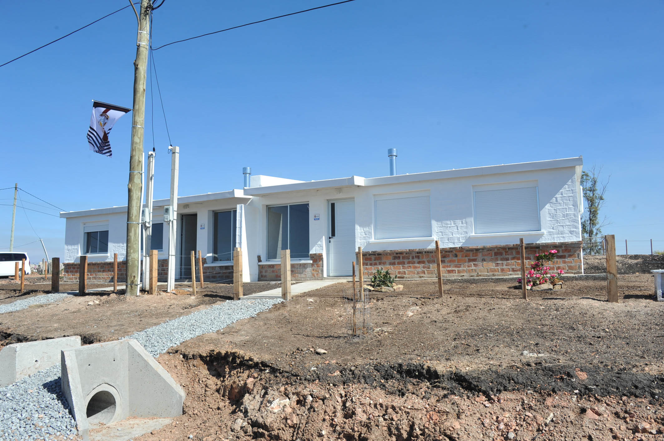 Inauguración de viviendas de Mevir en Guichón, departamento de Paysandú.