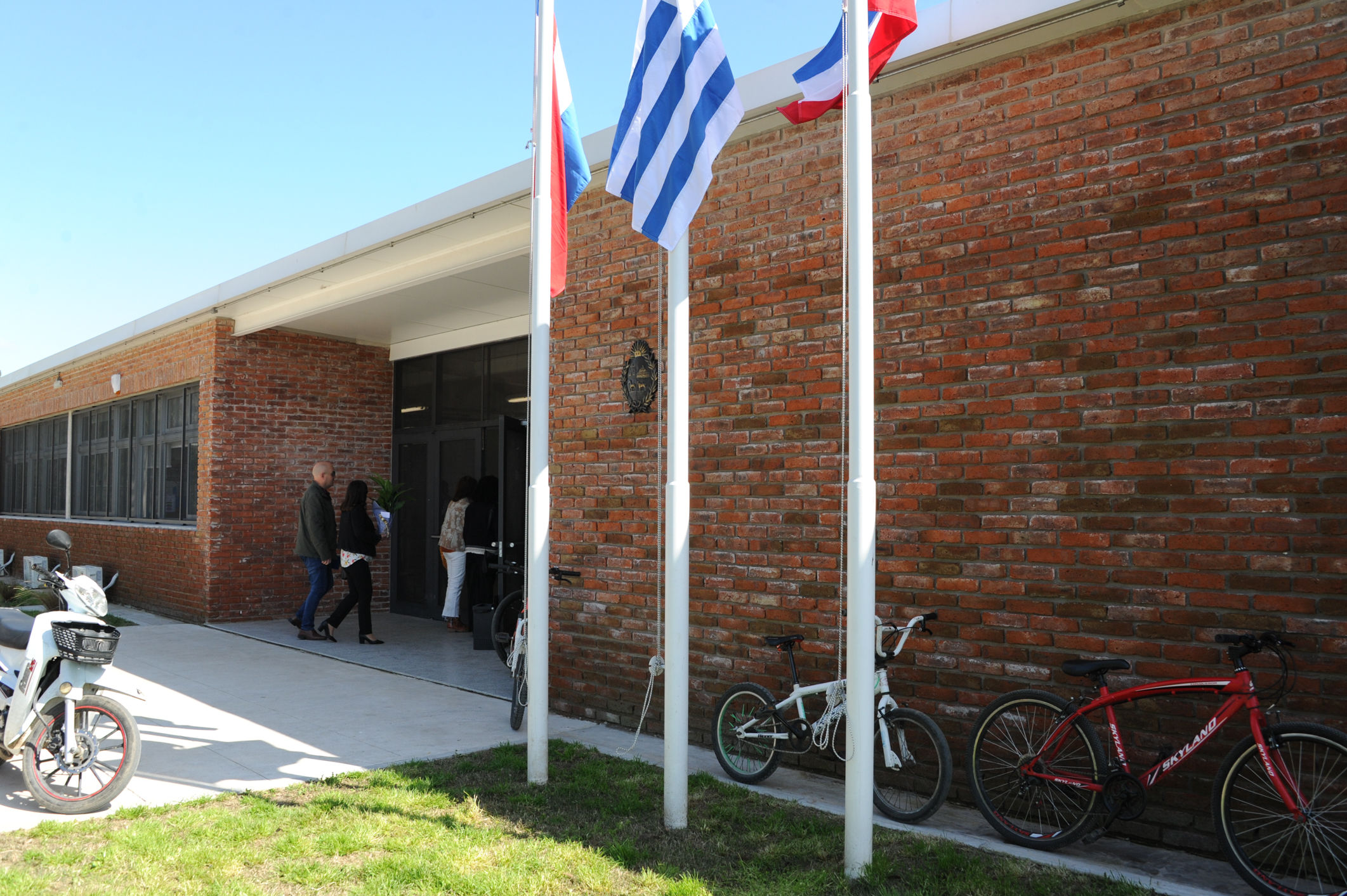 Inauguración en el liceo de Casarino, en Canelones