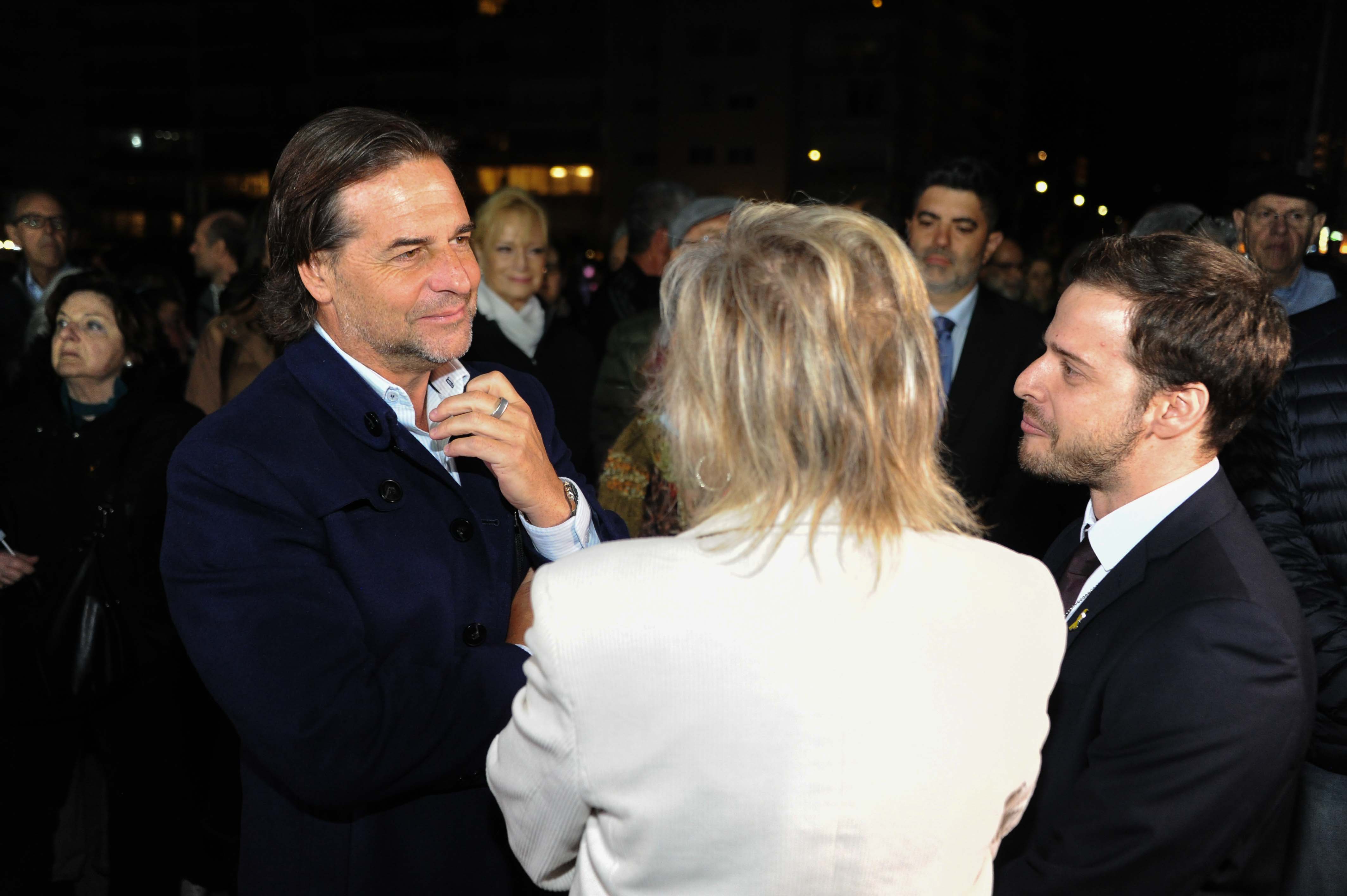 Presidente Lacalle Pou en convocatoria “Por la paz y contra el terrorismo”