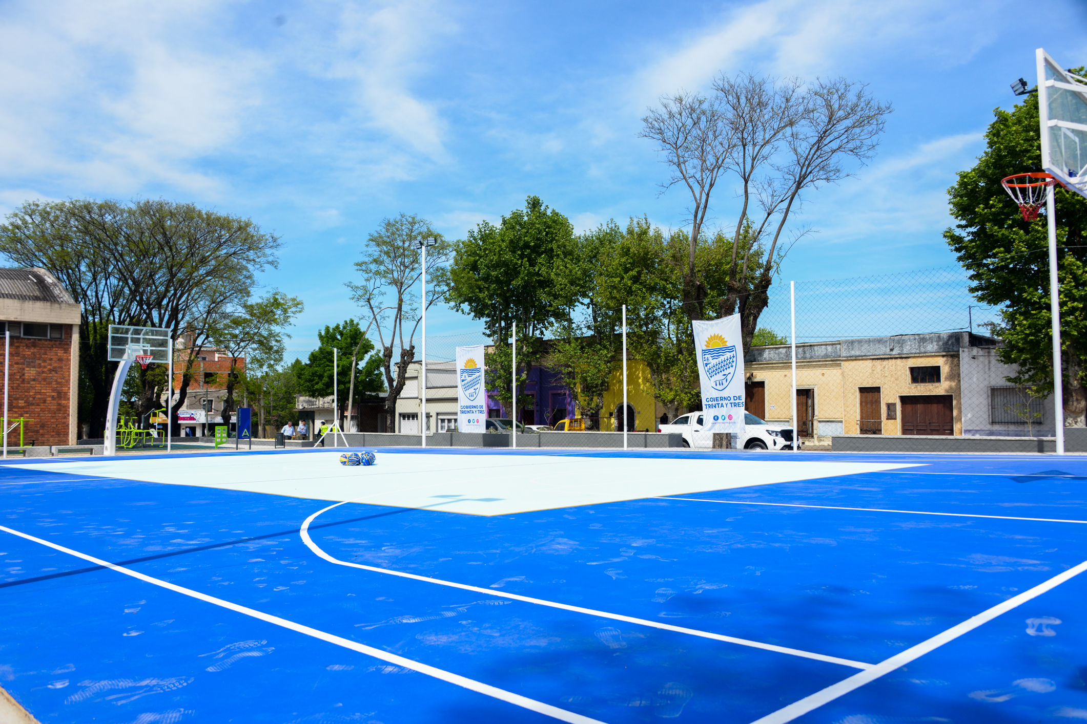 Presidente Lacalle Pou en inauguración de plaza de deportes en Treinta y Tres