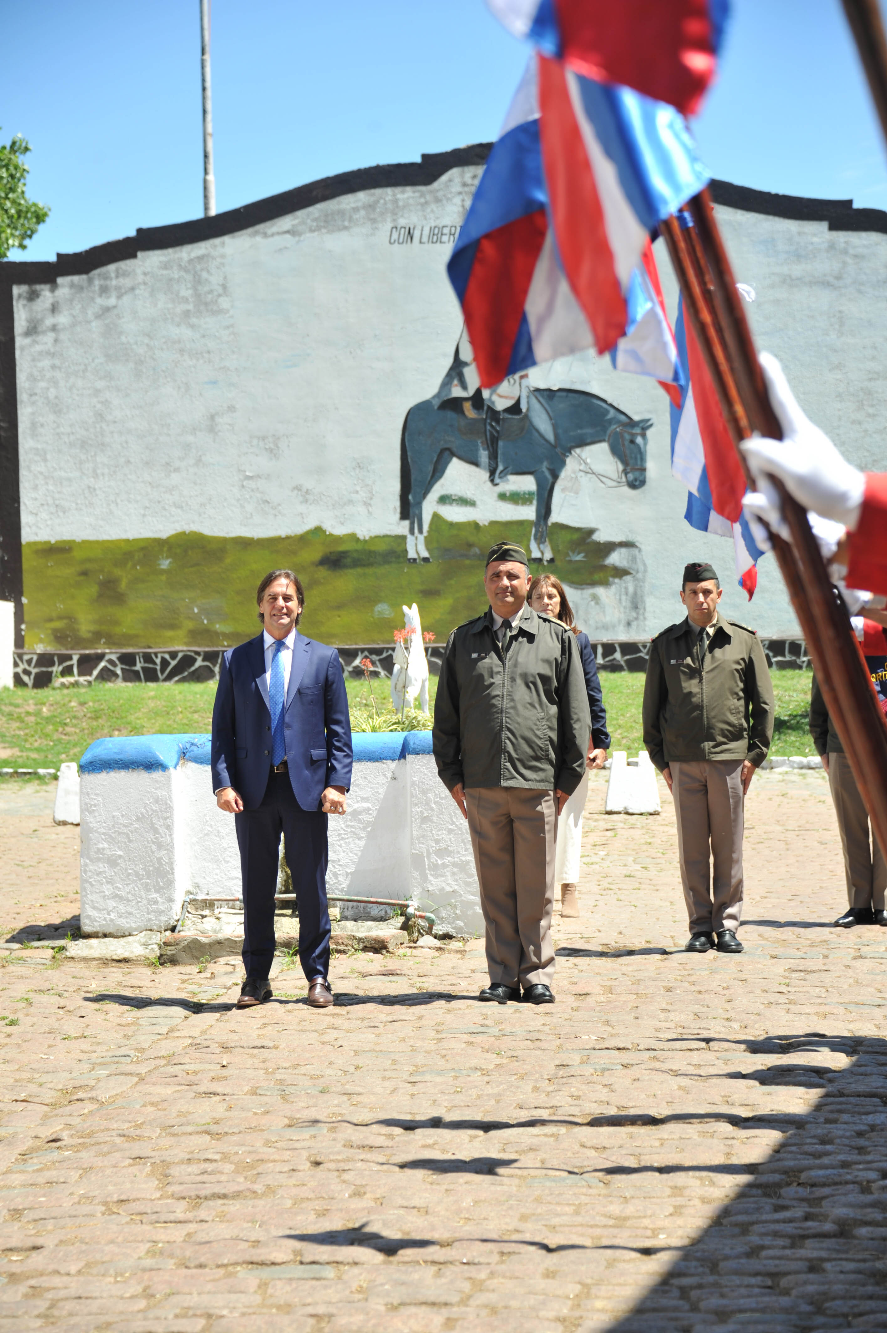 Presidente Lacalle Pou en competencia ecuestre