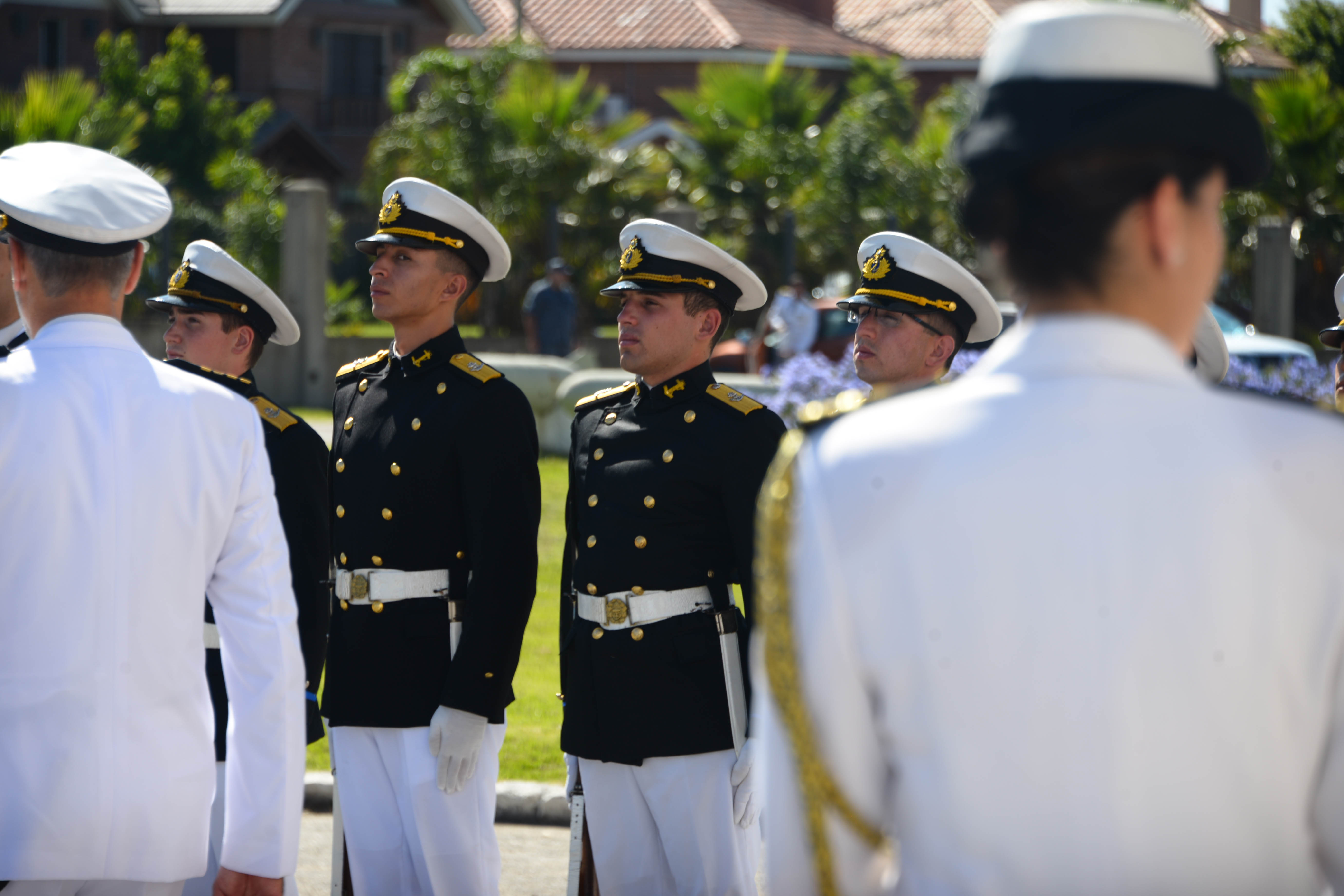 Presidente Lacalle Pou en acto de cierre de cursos de la Escuela Naval 2024