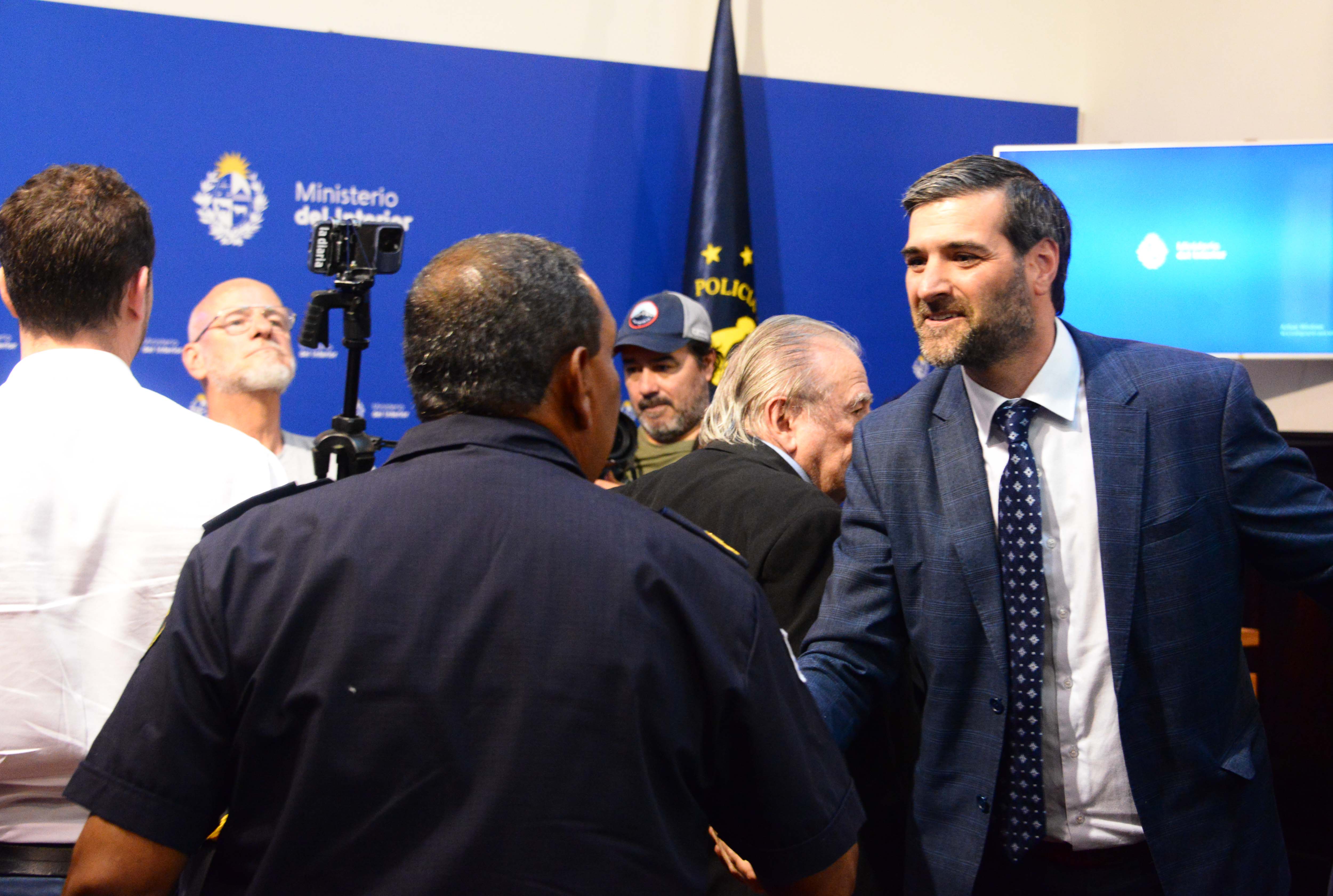 Presentación de cifras de delitos en el Ministerio del Interior