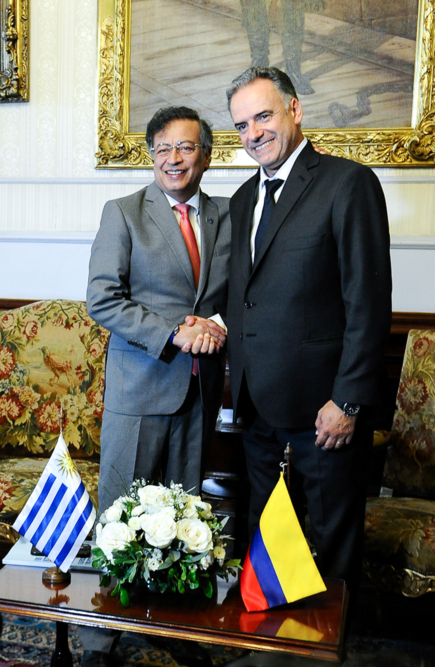 Reunión entre los presidentes de Uruguay y Colombia