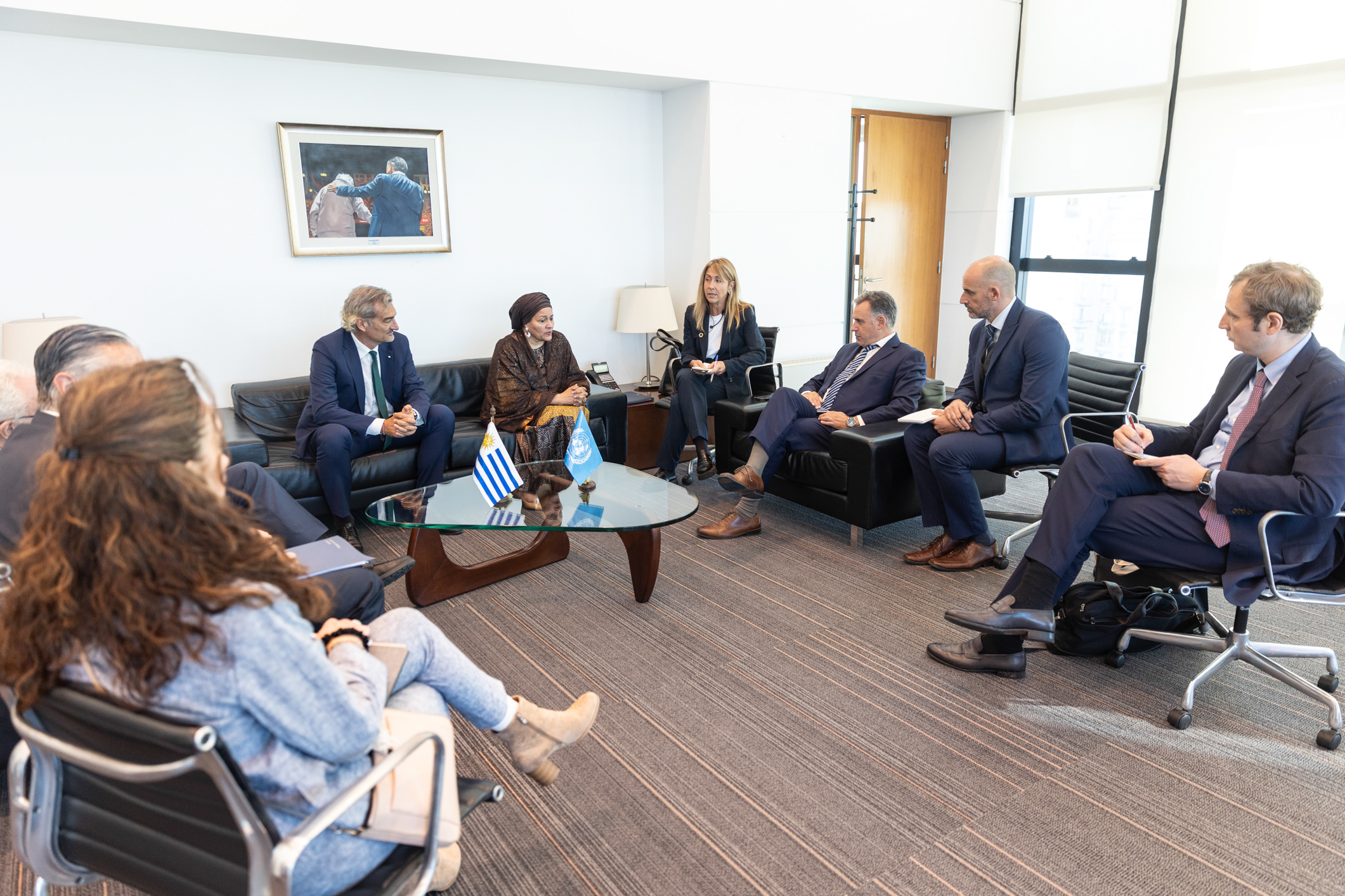Presidente Orsi se reunió con la vicesecretaria general de Naciones Unidas, Amina Mohammed