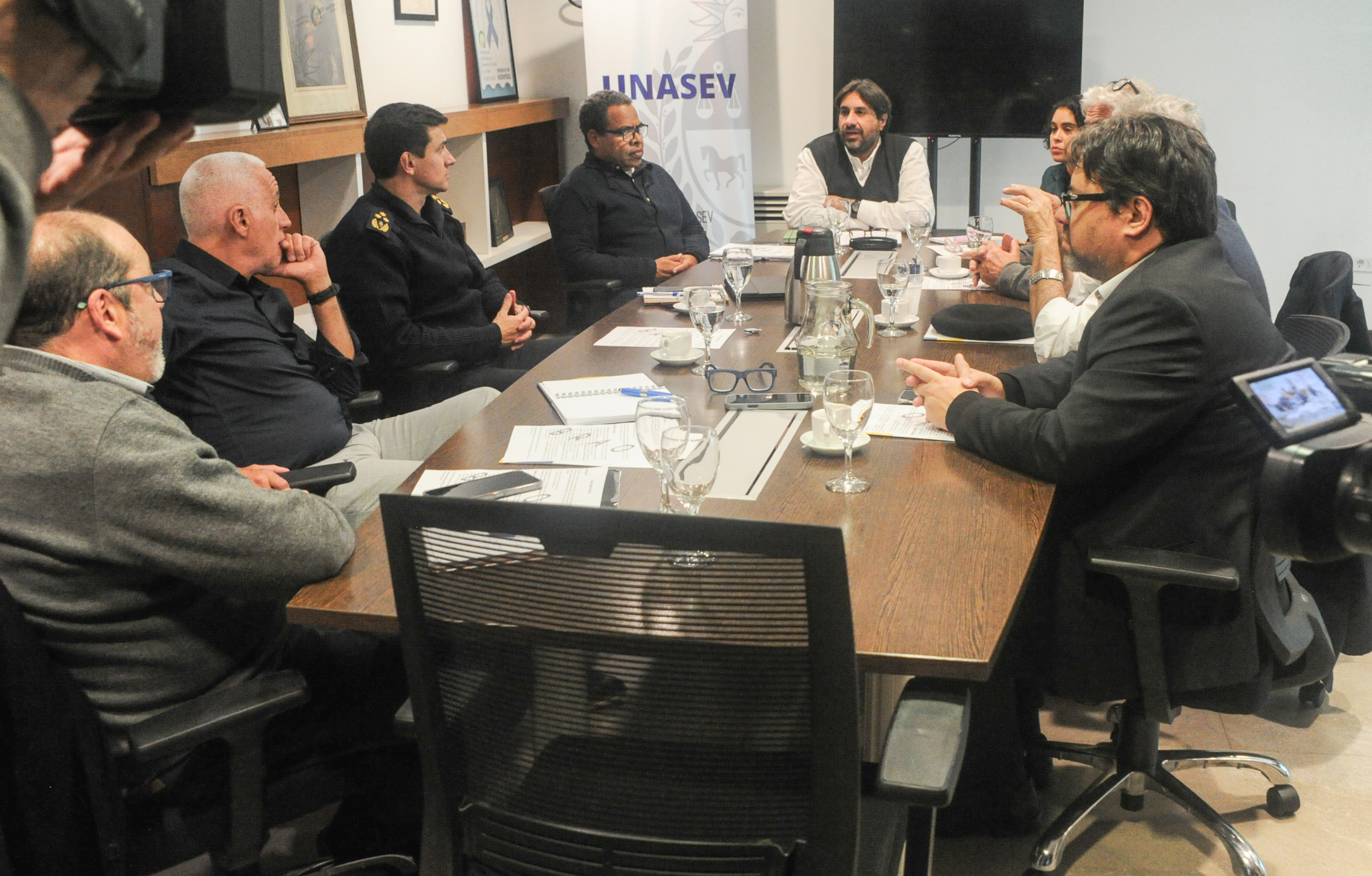 Reunión entre Unasev y Ministerio del Interior