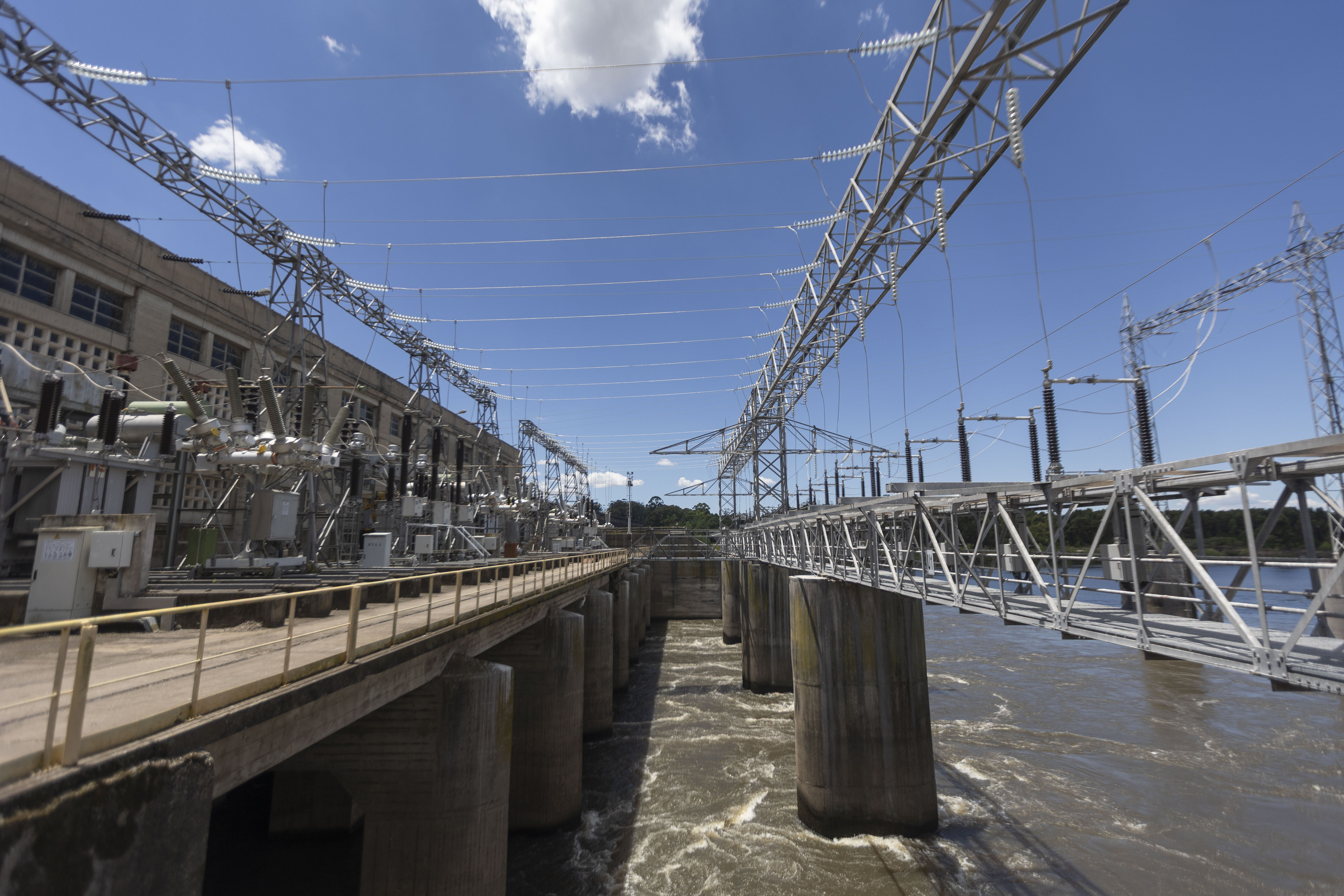 Plano general de la central hidroeléctrica de Rincón del Bonete.