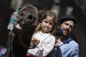 Orsi estuvo presente en la 39.° edición de la Fiesta de la Patria Gaucha en Tacuarembó