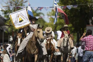 Orsi estuvo presente en la 39.° edición de la Fiesta de la Patria Gaucha en Tacuarembó