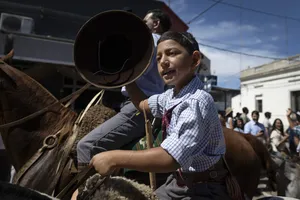 Orsi estuvo presente en la 39.° edición de la Fiesta de la Patria Gaucha en Tacuarembó