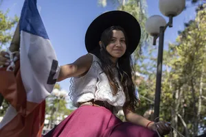 Orsi estuvo presente en la 39.° edición de la Fiesta de la Patria Gaucha en Tacuarembó