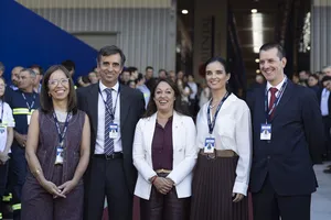 Orsi en inauguración de obras de empresa logística