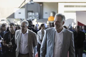 Orsi en inauguración de obras de empresa logística