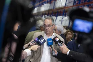 Orsi en inauguración de obras de empresa logística