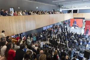 Orsi asistió a la inauguración del centro educativo de Tumo