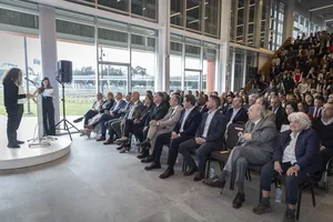 Orsi asistió a la inauguración del centro educativo de Tumo