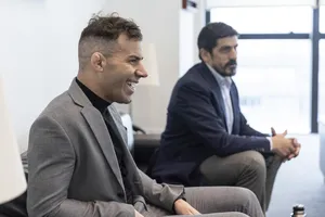 Reunión del presidente Orsi con Gastón Reyno