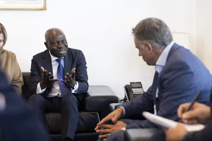 Presidente Orsi recibió al director general de la OIT, Gilbert F. Houngbo