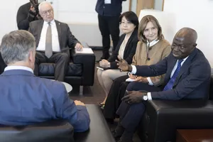 Presidente Orsi recibió al director general de la OIT, Gilbert F. Houngbo