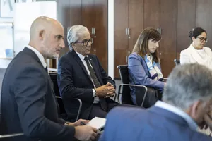 Presidente Orsi recibió al director general de la OIT, Gilbert F. Houngbo