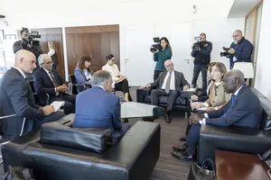 Presidente Orsi recibió al director general de la OIT, Gilbert F. Houngbo