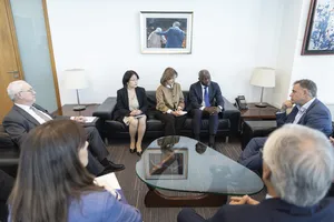 Presidente Orsi recibió al director general de la OIT, Gilbert F. Houngbo