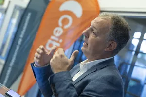 Presidente Orsi en actividad de Ceibal y MEC