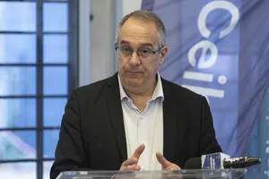 Presidente Orsi en actividad de Ceibal y MEC