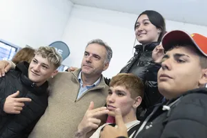 Presidente Orsi en actividad de Ceibal y MEC