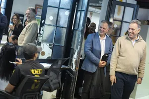 Presidente Orsi en actividad de Ceibal y MEC